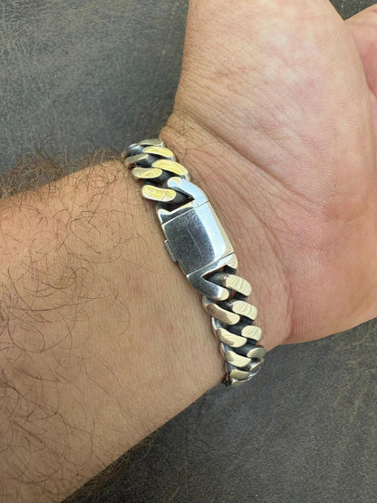 Italiano Silver, Inc. Miami Cuban Link Chain Necklace / Bracelet Real 925 Silver Rhodium Plated 6-12mm