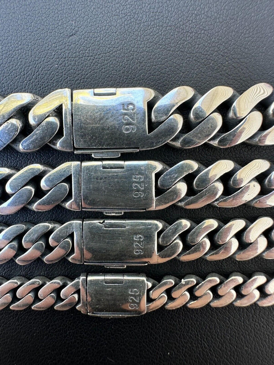 Italiano Silver, Inc. Miami Cuban Link Chain Necklace / Bracelet Real 925 Silver Rhodium Plated 6-12mm