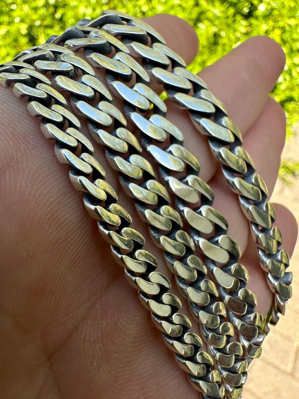 Italiano Silver, Inc. Miami Cuban Link Chain Necklace Real 925 Sterling Silver Sleek Box Clasp 6-12mm