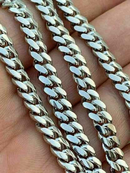 Italiano Silver, Inc Miami Cuban Link Chain Real Solid 925 Silver ITALY Heavy 6mm 18-30 Box Lock
