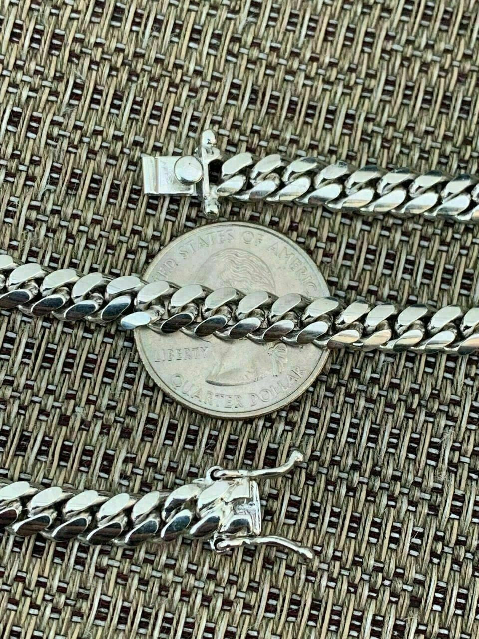 Italiano Silver, Inc Miami Cuban Link Chain Real Solid 925 Silver ITALY Heavy 6mm 18-30 Box Lock