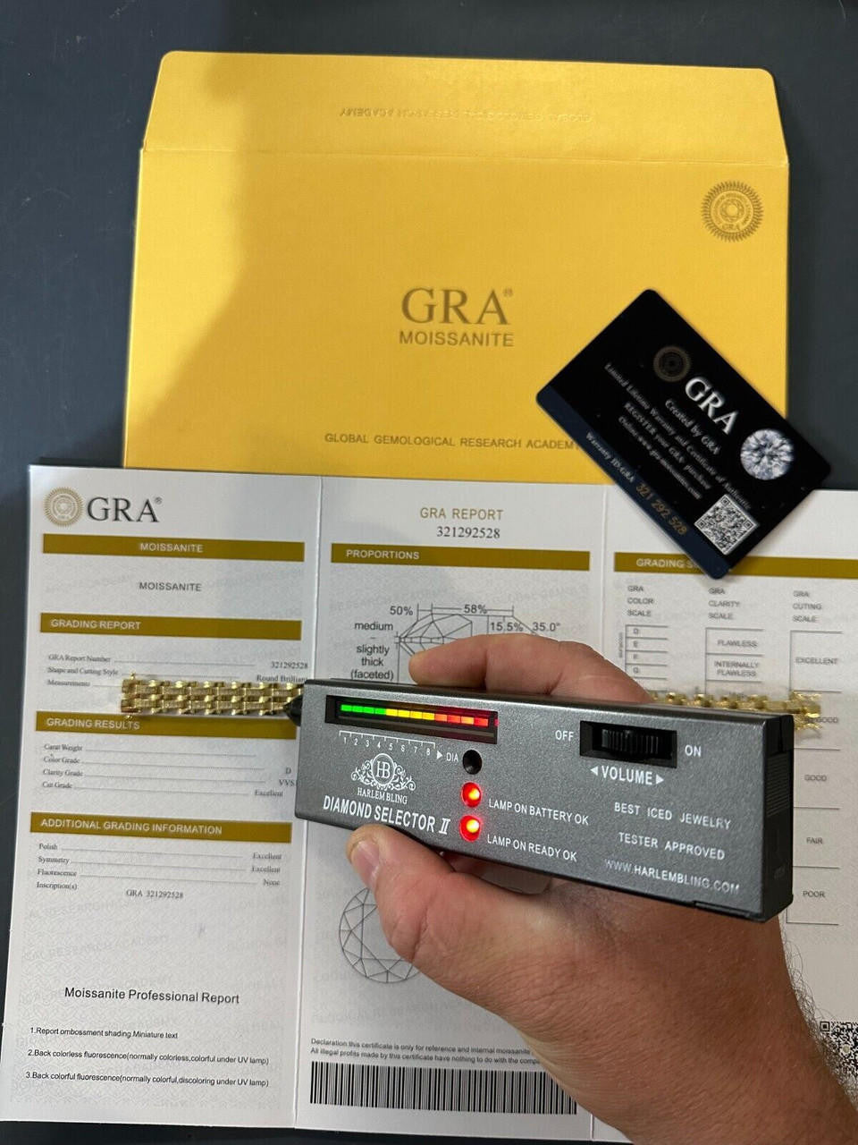 Italiano Silver, Inc. MOISSANITE Presidential ID Panther Bracelet 14k Gold Plated Real 925 Silver Iced