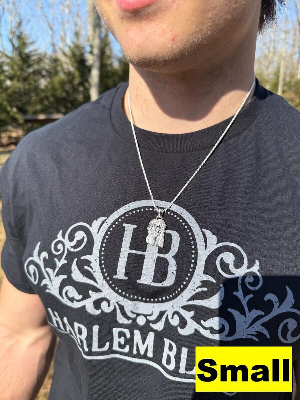 Italiano Silver, Inc. MOISSANITE Tito Biggie Smalls Kufi Jesus Piece Pendant - 925 Silver - 3 Sizes 1"-2.5"