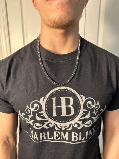 Italiano Silver, Inc. Real Black MOISSANITE 5mm Tennis Chain 925 Silver Iced Necklace Pass Tester