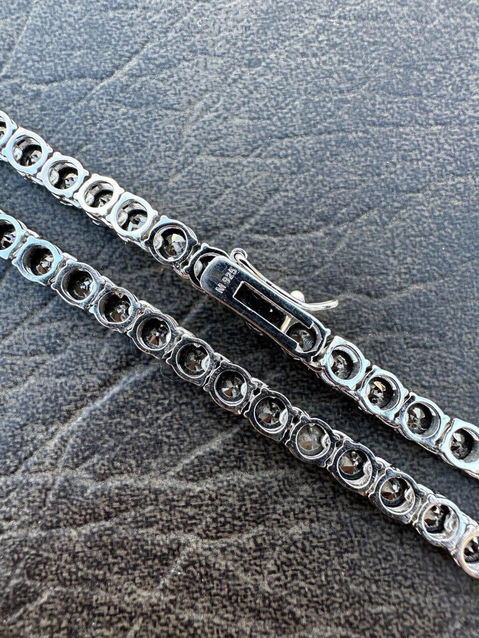 Italiano Silver, Inc. Real Black MOISSANITE 5mm Tennis Chain 925 Silver Iced Necklace Pass Tester