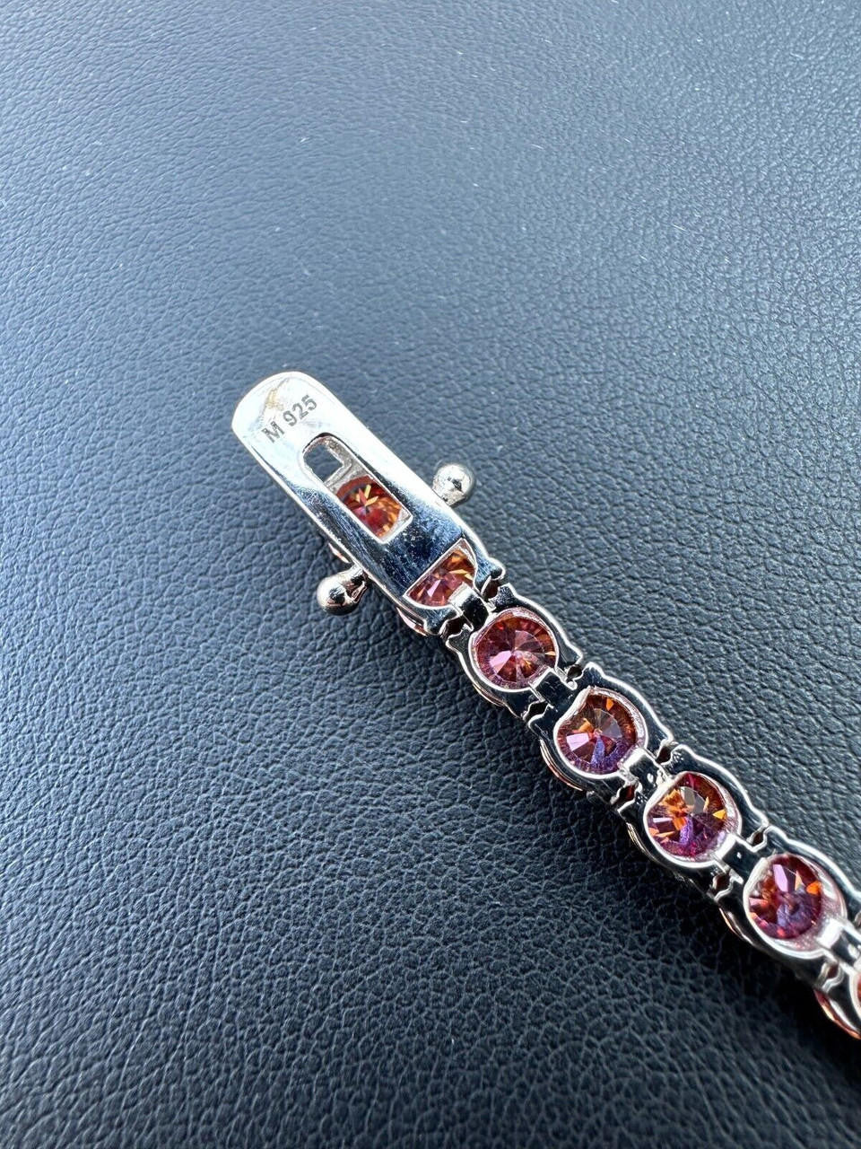 Italiano Silver, Inc. Real Pink MOISSANITE 5mm Tennis Chain 925 Silver Iced Necklace Pass Diamond Test