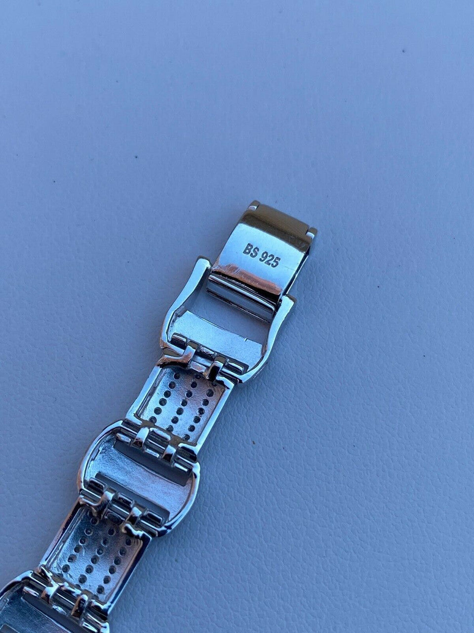 Italiano Silver, Inc Real Solid 925 Sterling Silver Mens Iced Presidential Bracelet Diamond Hip Hop