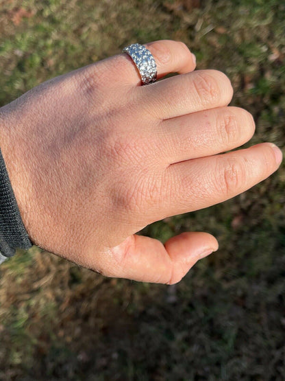 Italiano Silver, Inc REAL Solid 925 Sterling Silver Nugget Band Plain Pinky Or Ring Finger Sizes 6-13