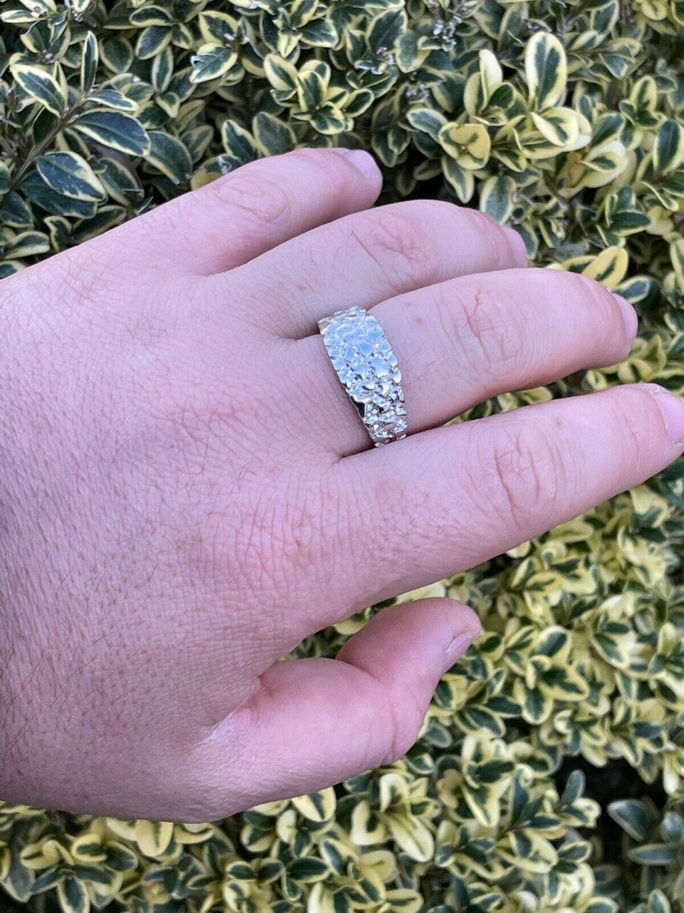 Italiano Silver, Inc REAL Solid 925 Sterling Silver Nugget Band Plain Pinky Or Ring Finger Sizes 6-13