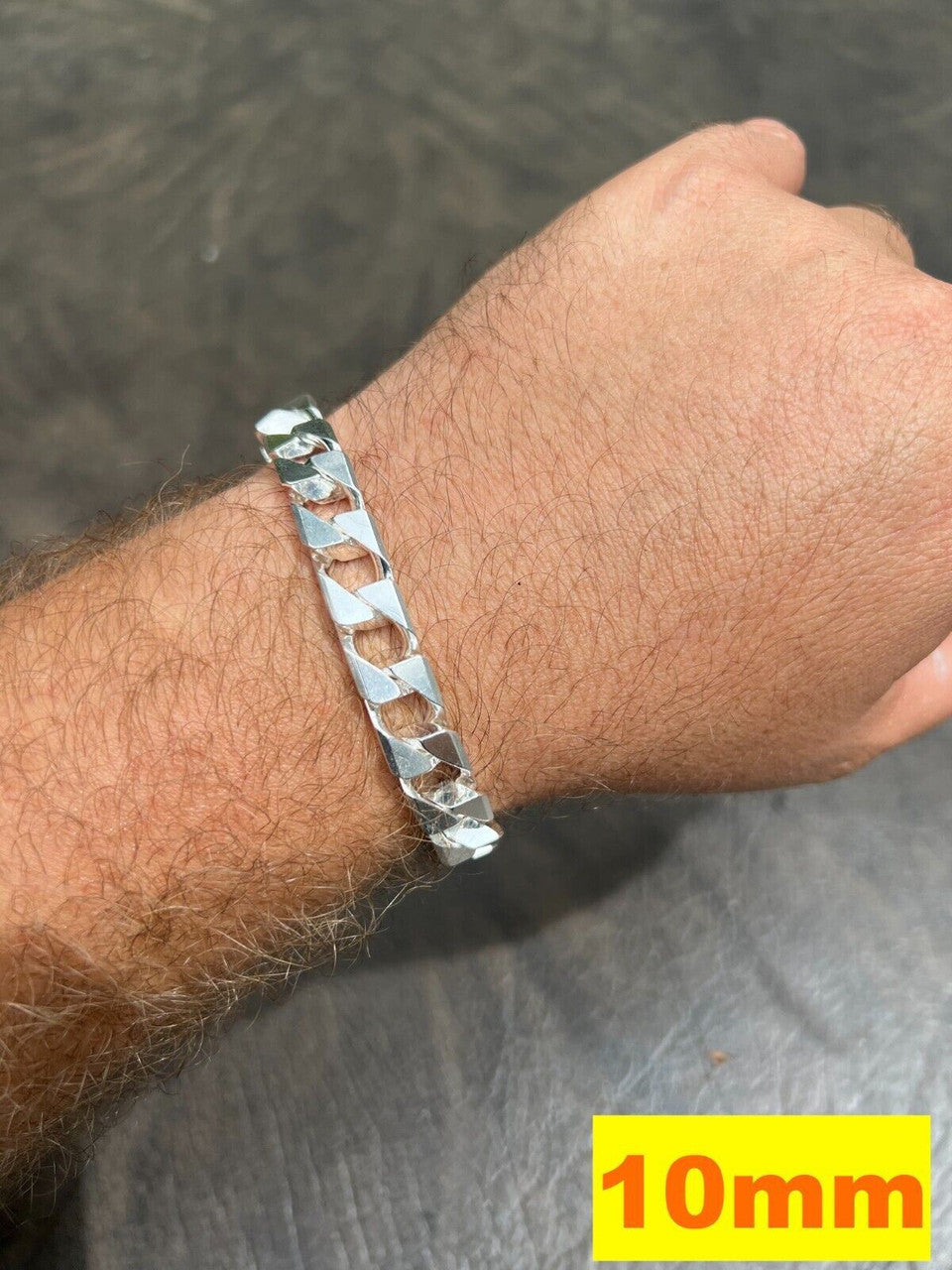 Italiano Silver, Inc Real Solid 925 Sterling Silver SQUARE Miami Cuban Chain Necklace / Bracelet Curb