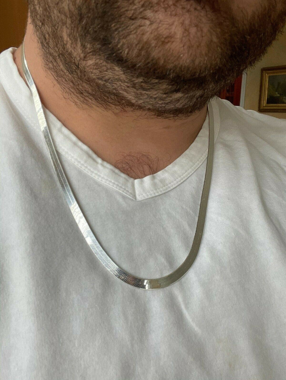 Italiano Silver, Inc Solid 925 Sterling Silver Herringbone Chain Necklace 3-9mm 14- 28 Diamond Cut