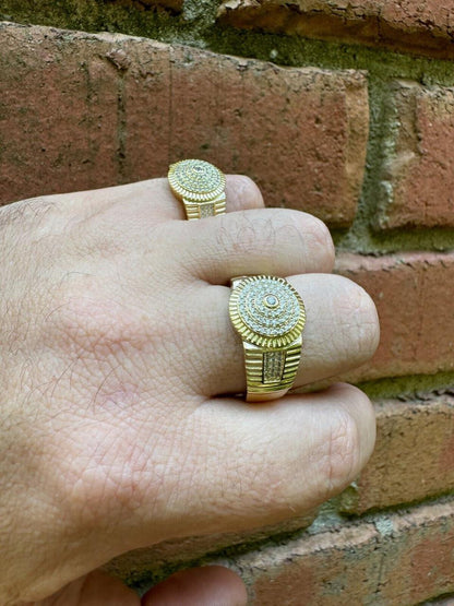 Italiano Silver, Inc. The OG Ring - Harlembling Classic Since 2018 - 14k Gold Vermeil 925 Silver - CZ Stones