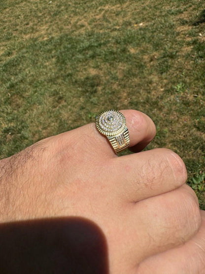 Italiano Silver, Inc. The OG Ring - Harlembling Classic Since 2018 - 14k Gold Vermeil 925 Silver - CZ Stones