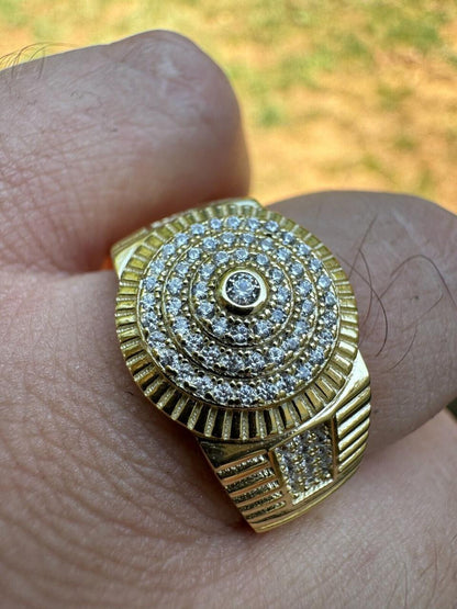 Italiano Silver, Inc. The OG Ring - Harlembling Classic Since 2018 - 14k Gold Vermeil 925 Silver - CZ Stones