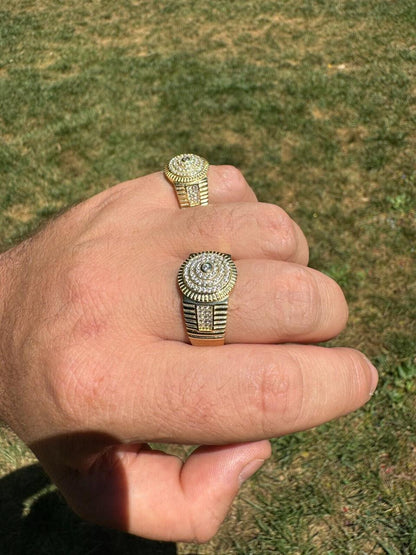 Italiano Silver, Inc. The OG Ring - Harlembling Classic Since 2018 - 14k Gold Vermeil 925 Silver - CZ Stones