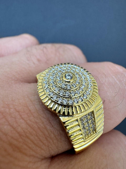 Italiano Silver, Inc. The OG Ring - Harlembling Classic Since 2018 - 14k Gold Vermeil 925 Silver - CZ Stones