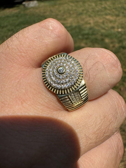 Italiano Silver, Inc. The OG Ring - Harlembling Classic Since 2018 - 14k Gold Vermeil 925 Silver - CZ Stones