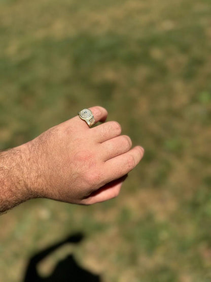 Italiano Silver, Inc. The OG Ring - Harlembling Classic Since 2018 - 14k Gold Vermeil 925 Silver - CZ Stones