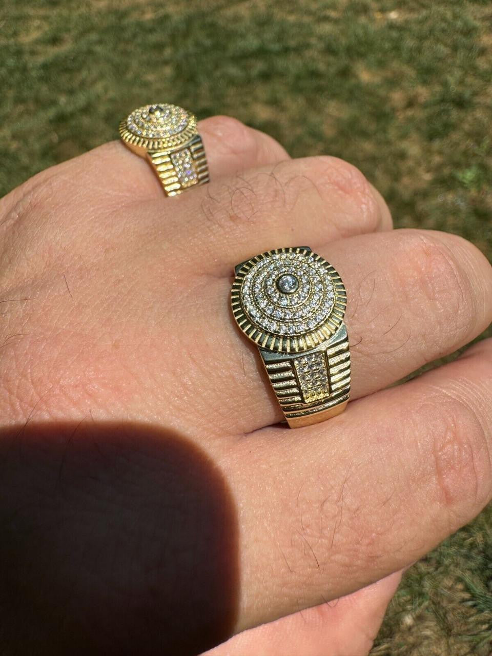 Italiano Silver, Inc. The OG Ring - Harlembling Classic Since 2018 - 14k Gold Vermeil 925 Silver - CZ Stones