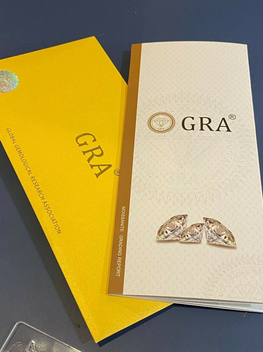 Loose Moissanite Real Gem Stone W GRA Certificate 3-12mm 0.1-6ct VVS1 D Diamond