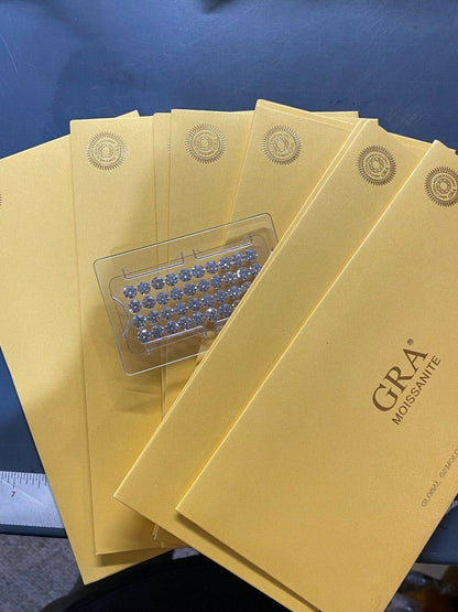 Loose Moissanite Real Gem Stone W GRA Certificate 3-12mm 0.1-6ct VVS1 D Diamond