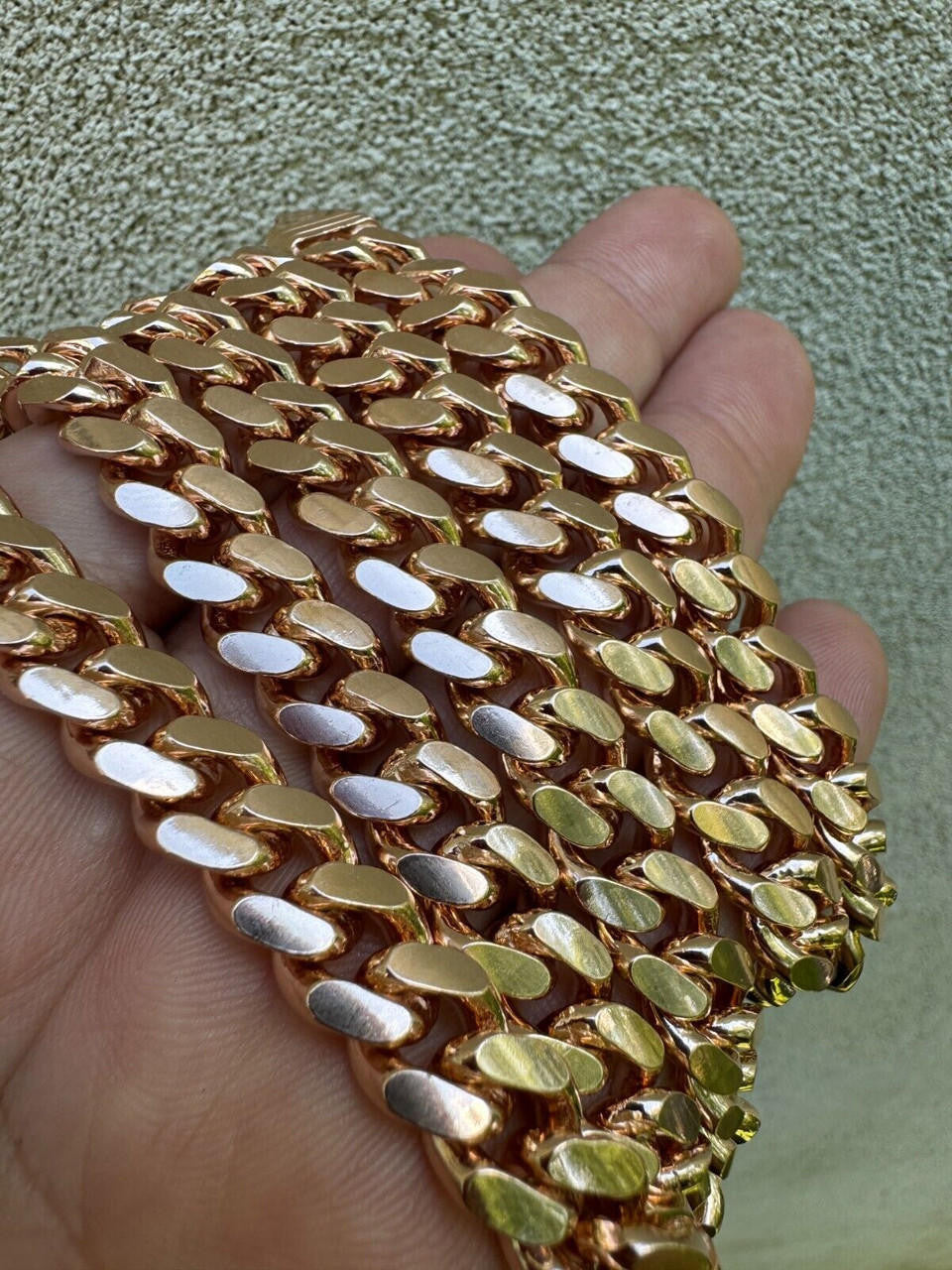 Miami Cuban Link Chain Necklace Lobster Clasp - 14k Rose Gold Vermeil 925 Sterling Silver - 16"-30" - 2mm-12mm