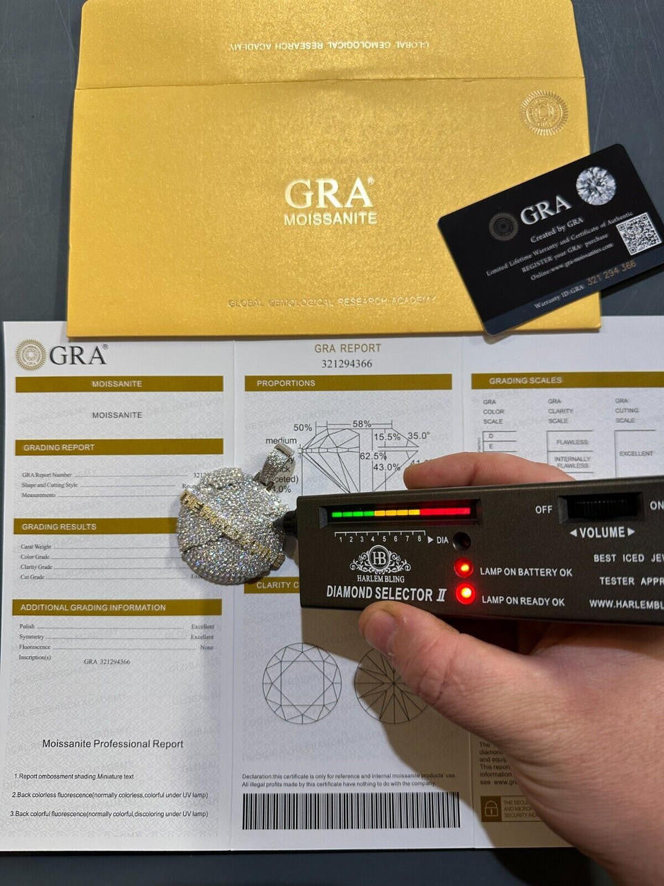 MOISSANITE 925 Silver/Gold Plated Iced World Is Mine Globe Map Pendant Necklace