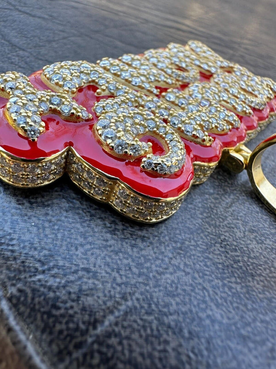 MOISSANITE Real 925 Silver / 14k Gold Iced YOUNG MONEY Hip Hop Pendant Necklace