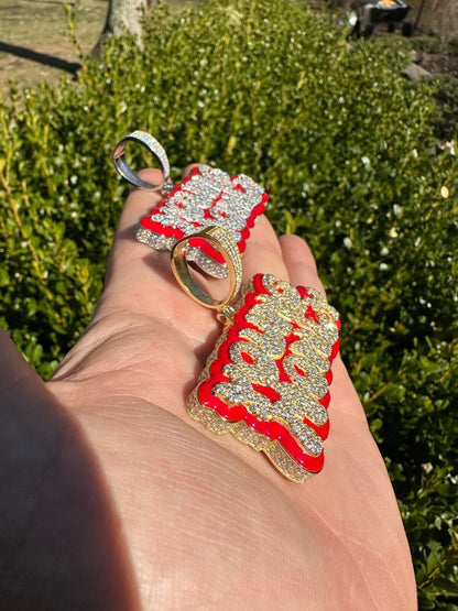 MOISSANITE Real 925 Silver / 14k Gold Iced YOUNG MONEY Hip Hop Pendant Necklace