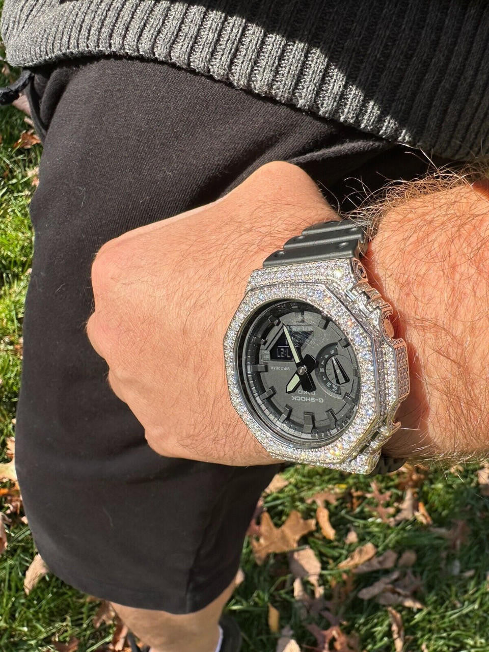 MOISSANITE Casio G Shock Hip Hop Watch - Iced Out GShock – Harlembling