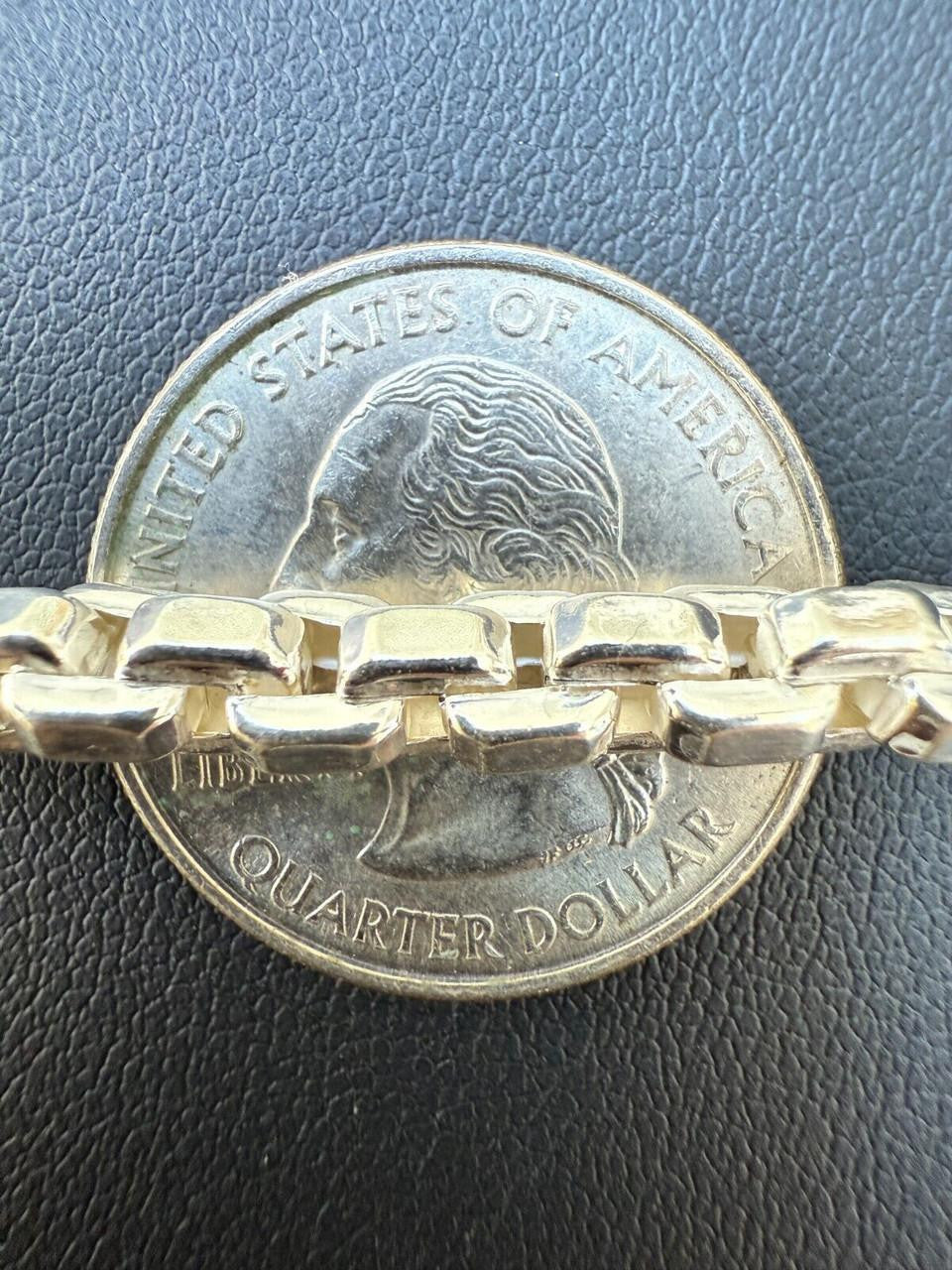 Puffed Rolo Bracelet - Hollow 925 Sterling Silver - 7"-9" - 5mm