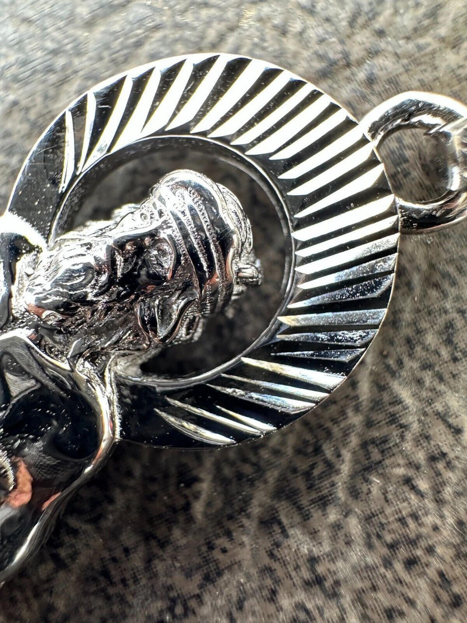 Real 925 Silver Saint St Lazarus Necklace Pendant Plain 1"-2.75" San Lazaro Mens