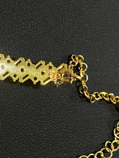 Real 925 Silver Yellow Rose Gold Emerald Cut Large CZ Baguette Crystal Bracelet