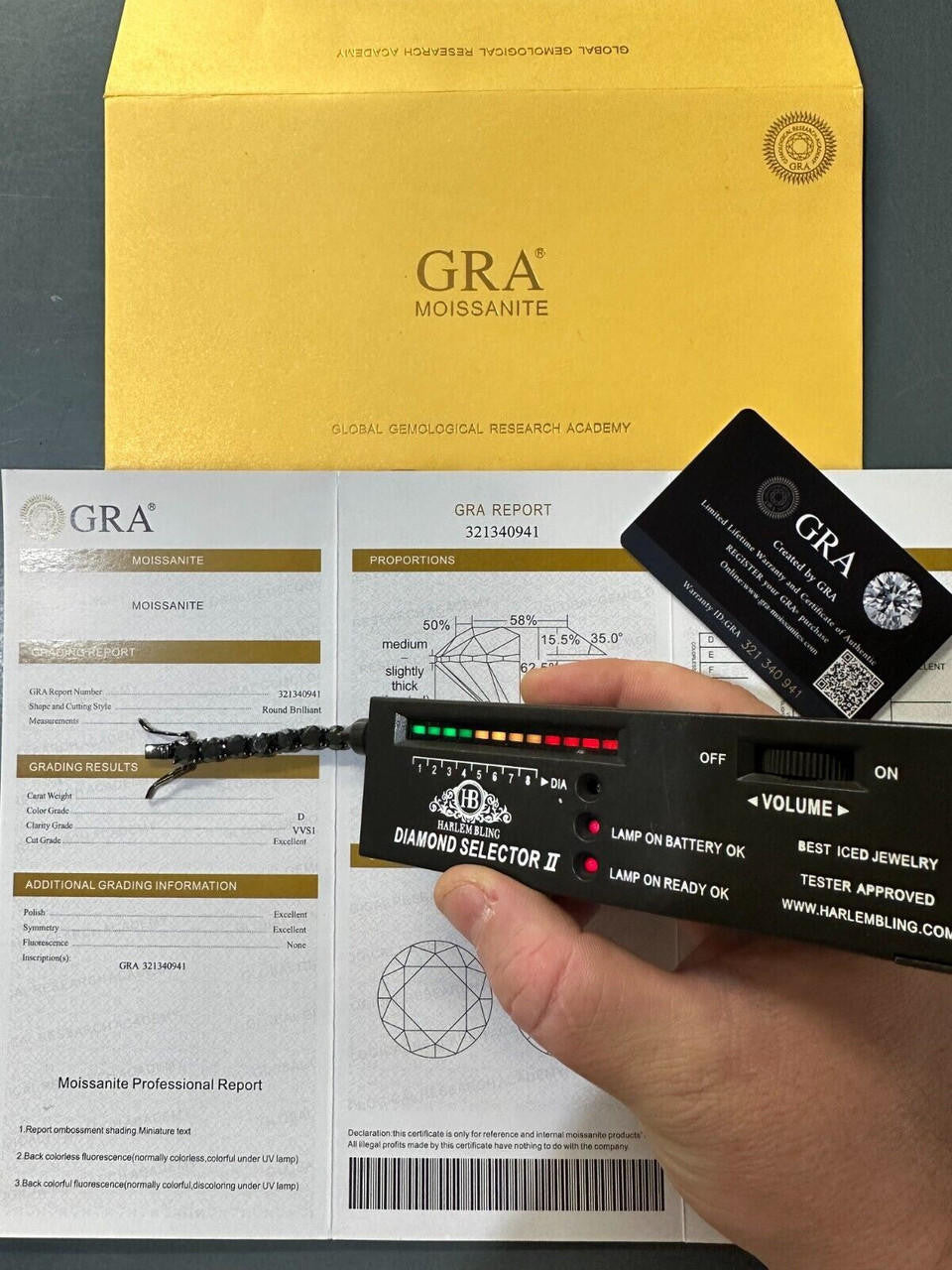 Real Black MOISSANITE 7mm Tennis Bracelet Oxidized Black Rhodium Over 925 Silver