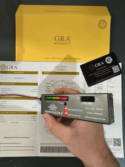 Real Iced Ruby Red MOISSANITE 3mm Tennis Bracelet 925 Silver Pass Diamond Test