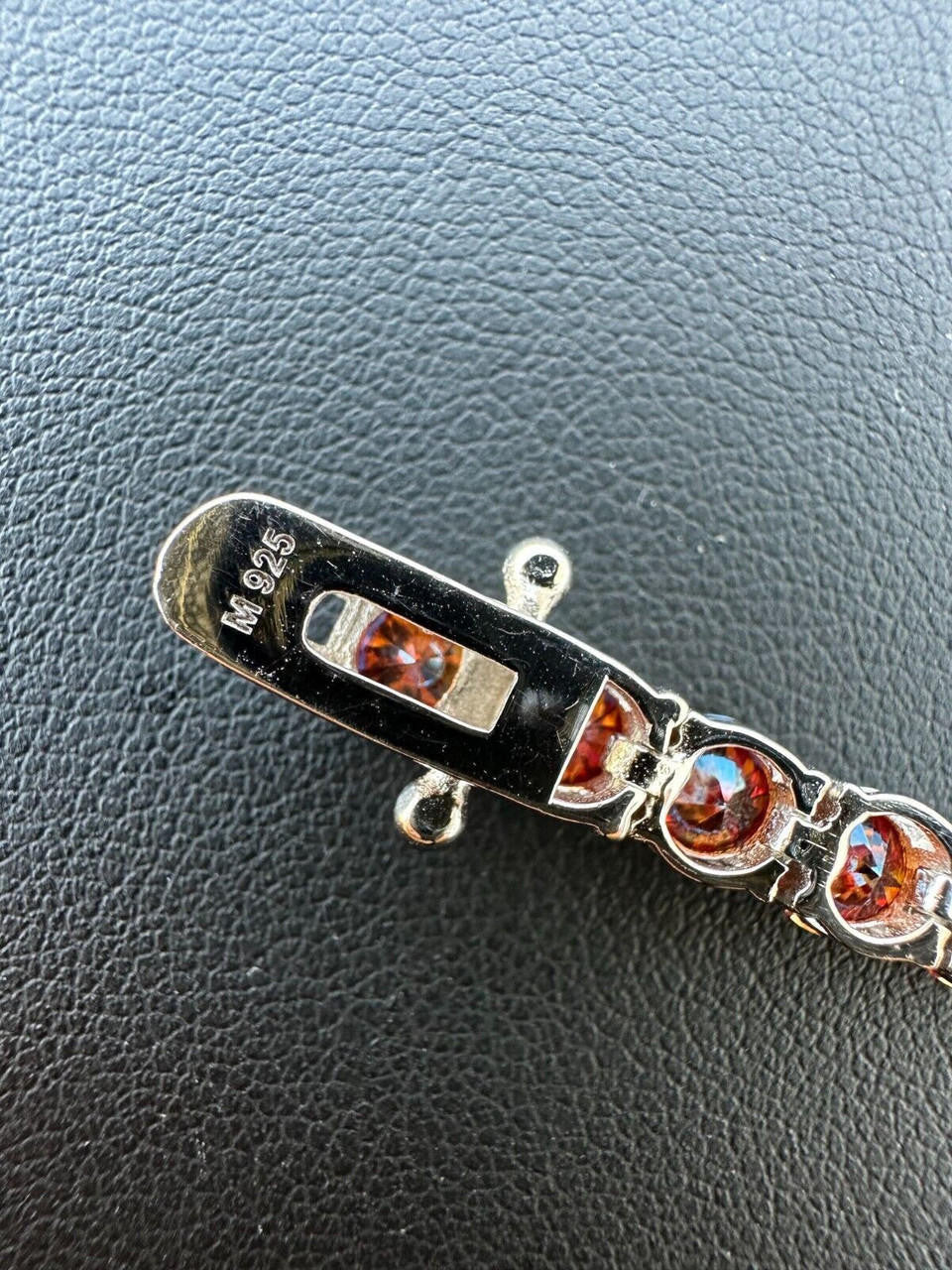 Real Iced Ruby Red MOISSANITE 5mm Tennis Bracelet 925 Silver Pass Diamond Test