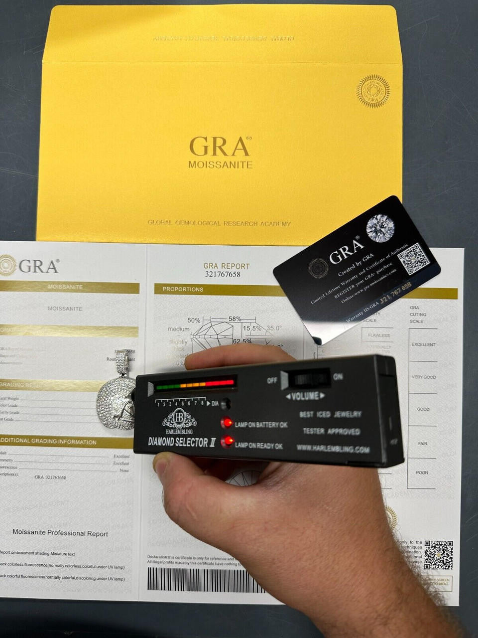 Real Moissanite Iced Football Helmet Pendant Solid 925 Silver / 14k Gold Plated