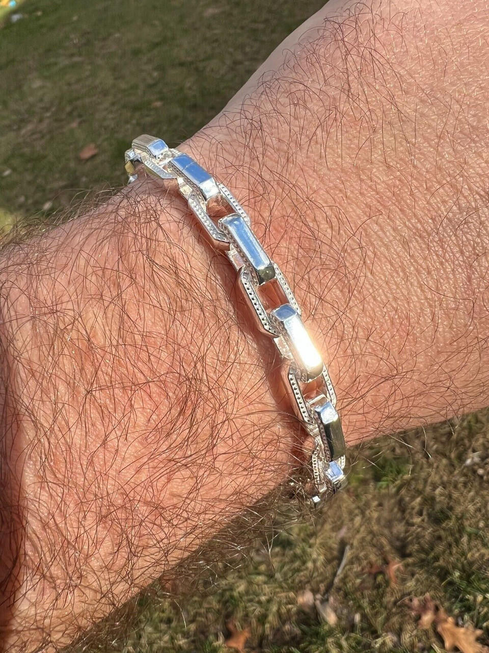 Rolo Hermes Link Real Solid 925 Sterling Silver 7mm Chain Necklace Or Bracelet