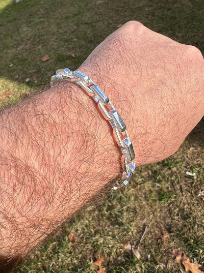 Rolo Hermes Link Real Solid 925 Sterling Silver 7mm Chain Necklace Or Bracelet