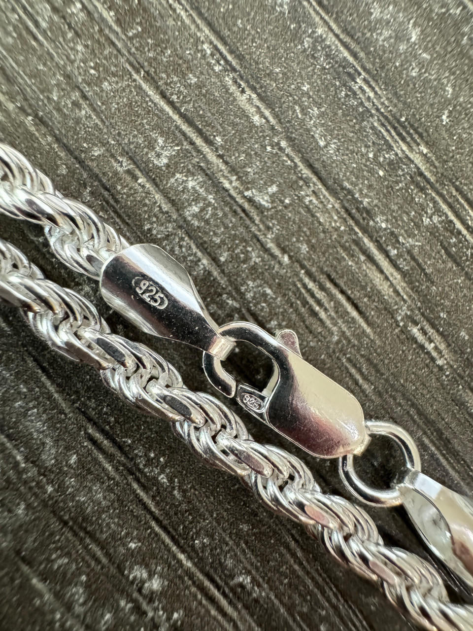 Rope Bracelet - 925 Sterling Silver - 6"-9" - 2mm-6mm