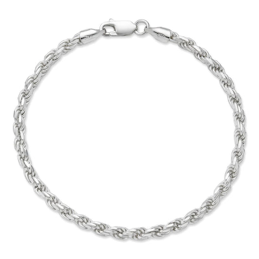 Rope Bracelet - 925 Sterling Silver - 6"-9" - 2mm-6mm
