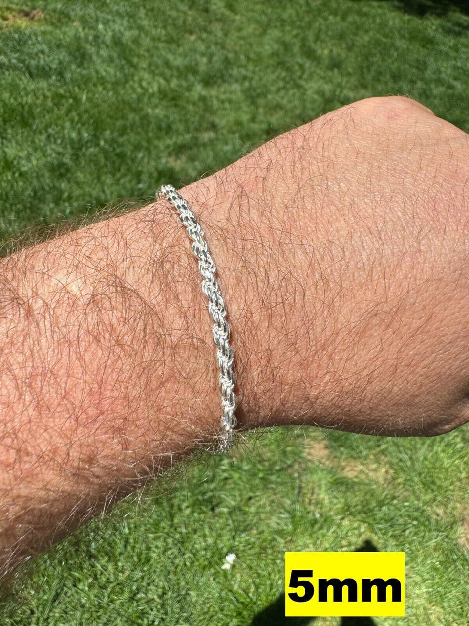 Rope Bracelet - 925 Sterling Silver - 6"-9" - 2mm-6mm