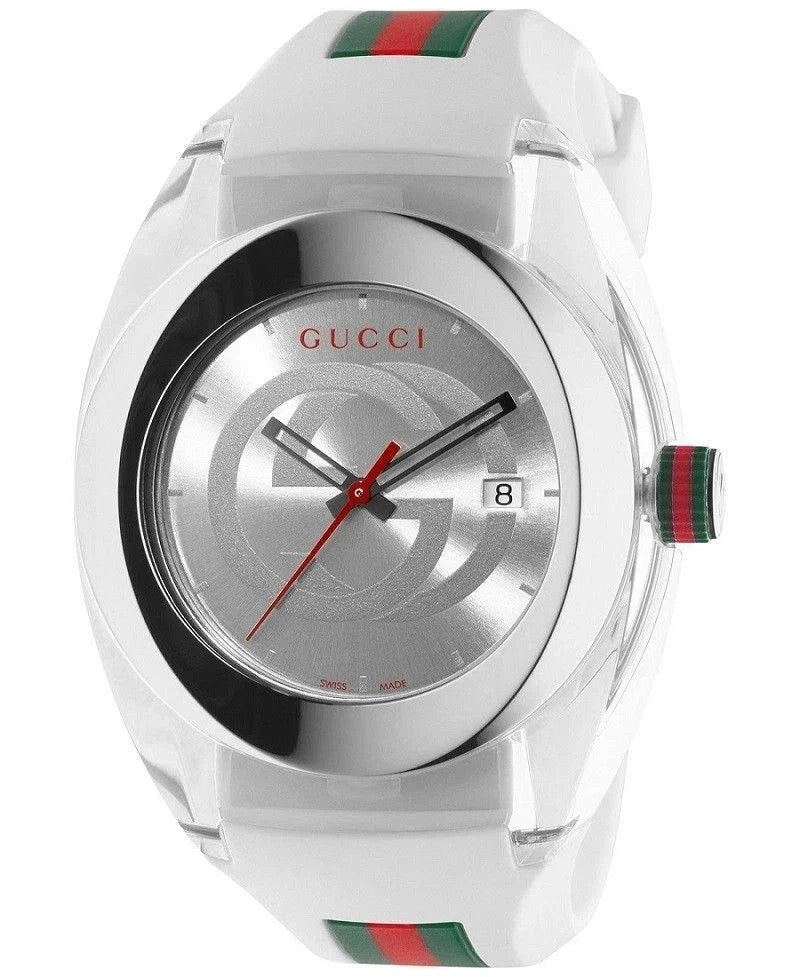 White GUCCI XXL Sync SYNC Swiss Made Watch 46mm YA137102