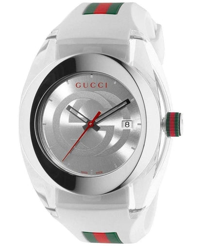 White GUCCI XXL Sync SYNC Swiss Made Watch 46mm YA137102