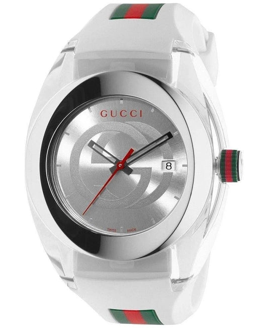 White GUCCI XXL Sync SYNC Swiss Made Watch 46mm YA137102