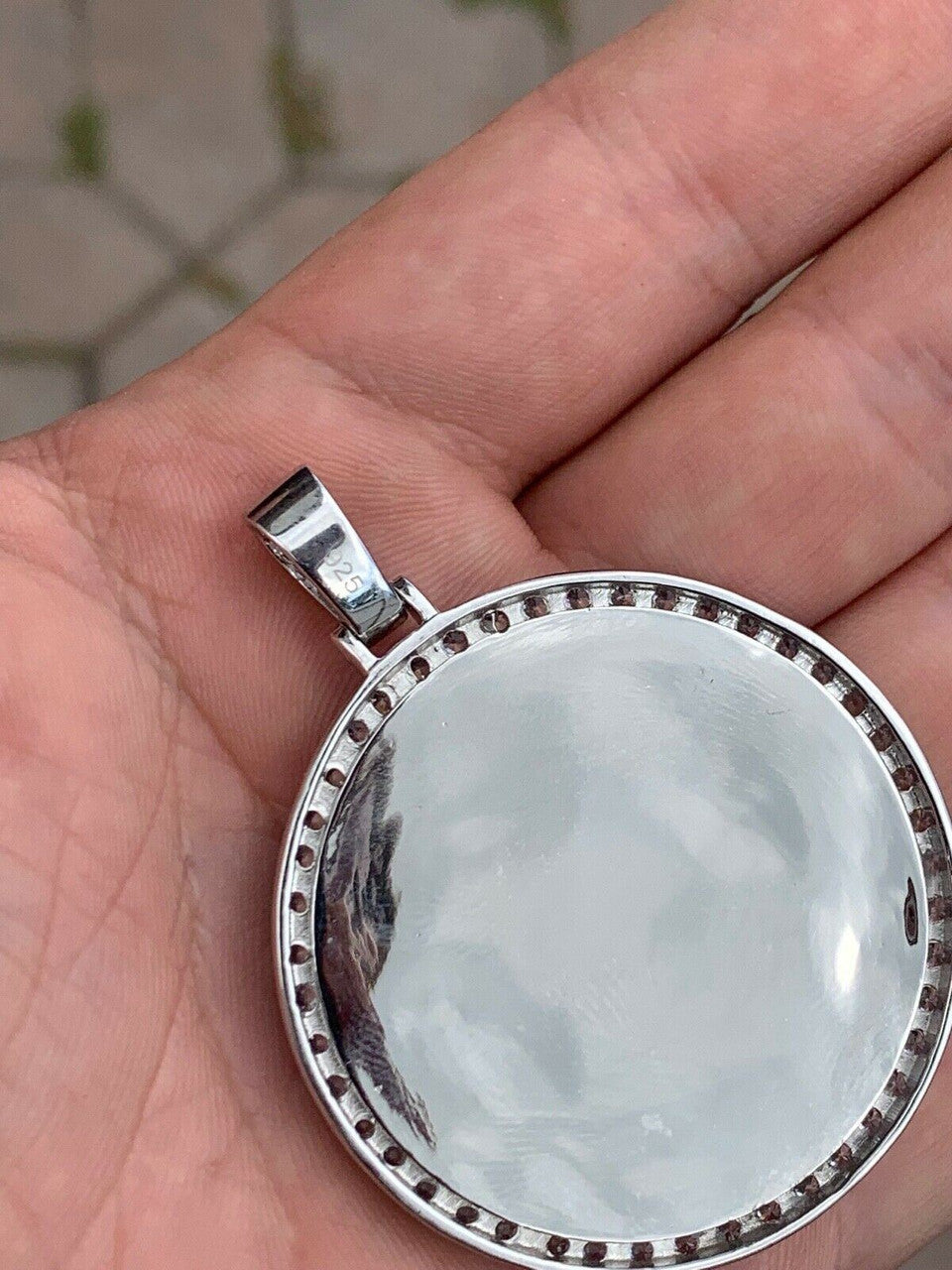 Silver 925 Silver Custom Hip Hip Photo Pendant Iced Memory MOISSANITE PASS DIAMOND TESTER