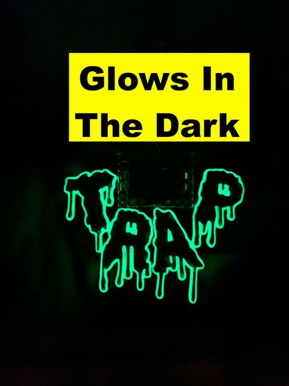 Silver Real 925 Silver Gold HUGE 3 Glows In Dark HOUSE TRAP Hip Hop Pendant Necklace