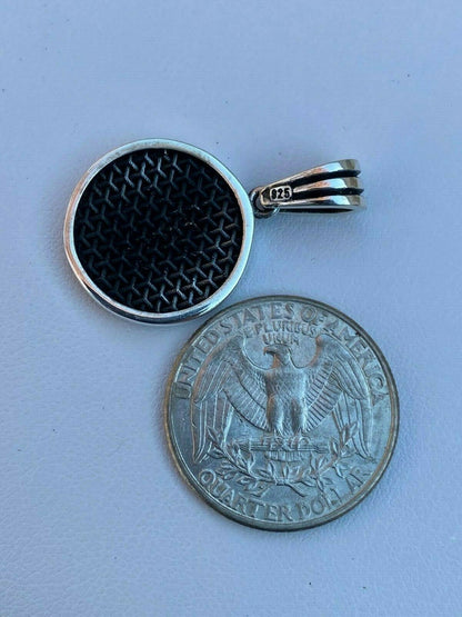 Solid 925 Sterling Silver Marijuana Weed Leaf Pendant Gold Necklace Medallion